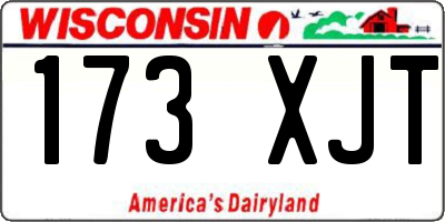 WI license plate 173XJT