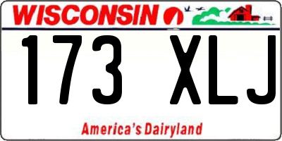 WI license plate 173XLJ