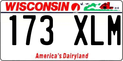 WI license plate 173XLM