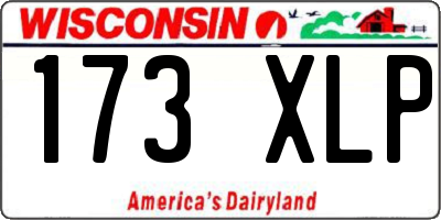 WI license plate 173XLP
