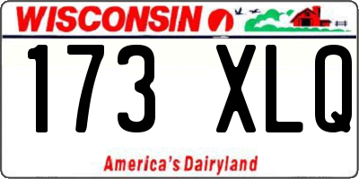 WI license plate 173XLQ