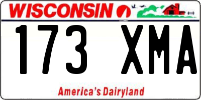 WI license plate 173XMA