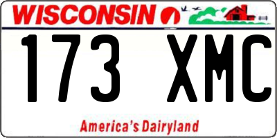 WI license plate 173XMC