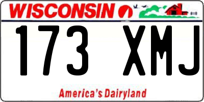 WI license plate 173XMJ
