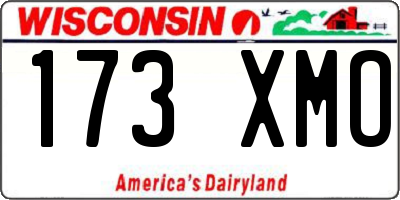 WI license plate 173XMO