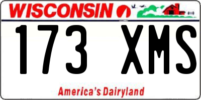 WI license plate 173XMS