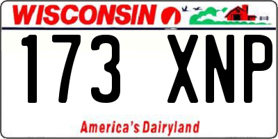 WI license plate 173XNP