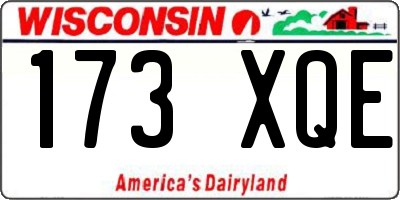 WI license plate 173XQE