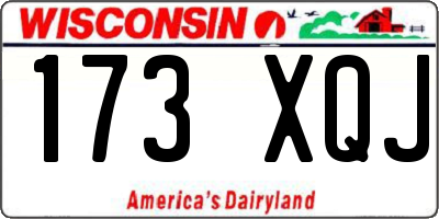 WI license plate 173XQJ
