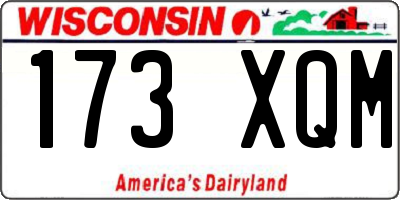 WI license plate 173XQM