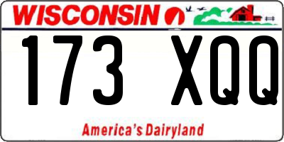 WI license plate 173XQQ