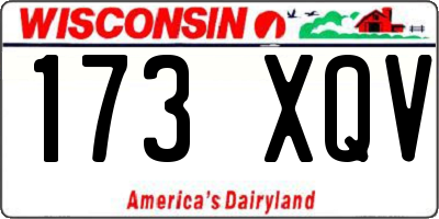 WI license plate 173XQV