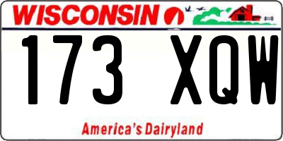 WI license plate 173XQW