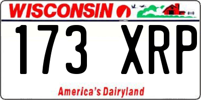 WI license plate 173XRP