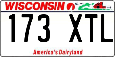 WI license plate 173XTL