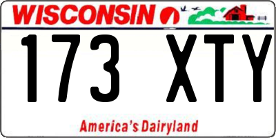 WI license plate 173XTY