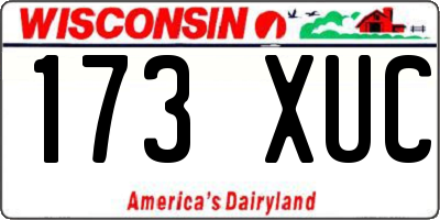 WI license plate 173XUC