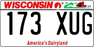 WI license plate 173XUG