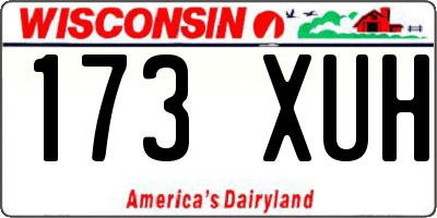 WI license plate 173XUH