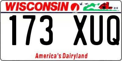 WI license plate 173XUQ