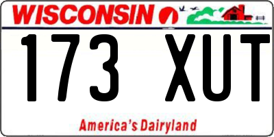 WI license plate 173XUT