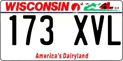 WI license plate 173XVL