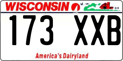 WI license plate 173XXB