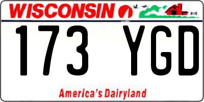 WI license plate 173YGD