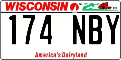 WI license plate 174NBY