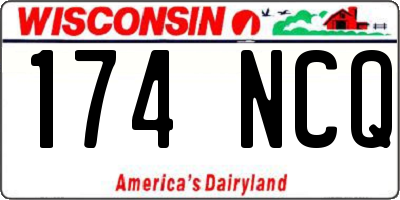 WI license plate 174NCQ