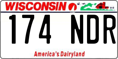 WI license plate 174NDR