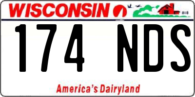 WI license plate 174NDS