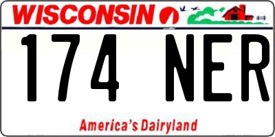 WI license plate 174NER