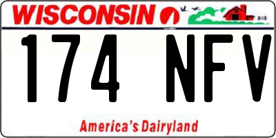 WI license plate 174NFV