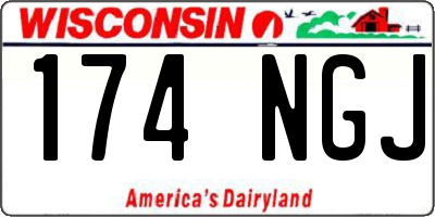 WI license plate 174NGJ
