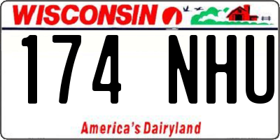 WI license plate 174NHU