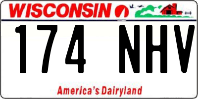 WI license plate 174NHV
