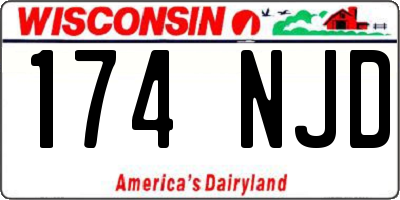 WI license plate 174NJD