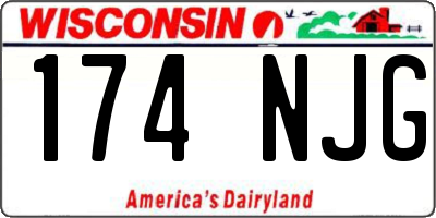 WI license plate 174NJG
