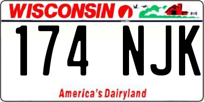 WI license plate 174NJK