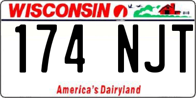 WI license plate 174NJT