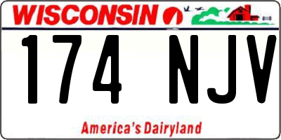 WI license plate 174NJV