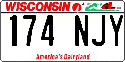WI license plate 174NJY