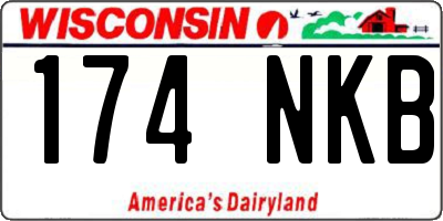 WI license plate 174NKB