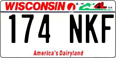 WI license plate 174NKF