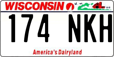 WI license plate 174NKH