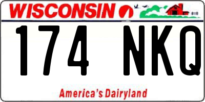 WI license plate 174NKQ