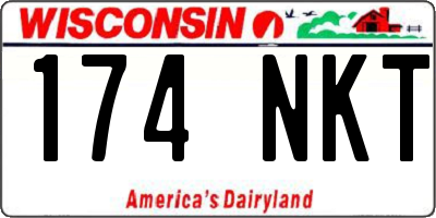 WI license plate 174NKT