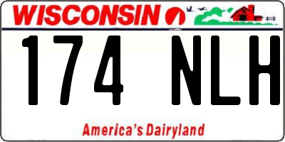 WI license plate 174NLH