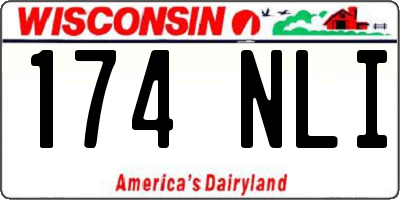 WI license plate 174NLI
